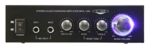 Stereo karaoke versterker Zwart (004-B) - nr. 1