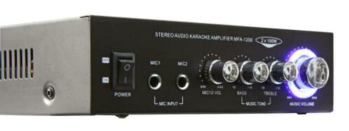 Stereo karaoke versterker Zwart (004-B) - Afbeelding 3