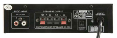 Stereo karaoke versterker Zwart (004-B) - Afbeelding 4