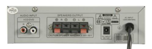 Stereo karaoke versterker 2 x 50 Watt Zilver (003-B) - Afbeelding 3