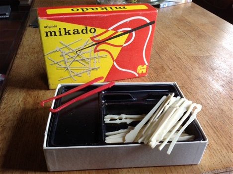 Mikado - jumbo - oud spel compleet in doos - 3,75 - 0