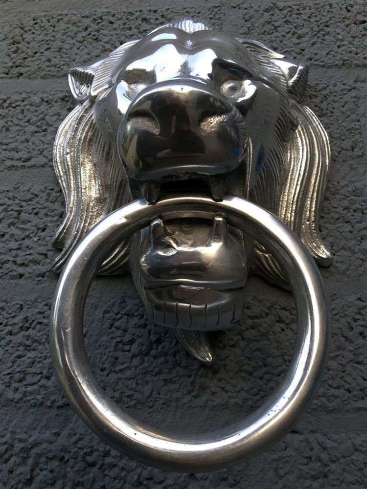 Mooie aluminium impressie volle leeuwenkop-leeuw-hoofd - Afbeelding 5