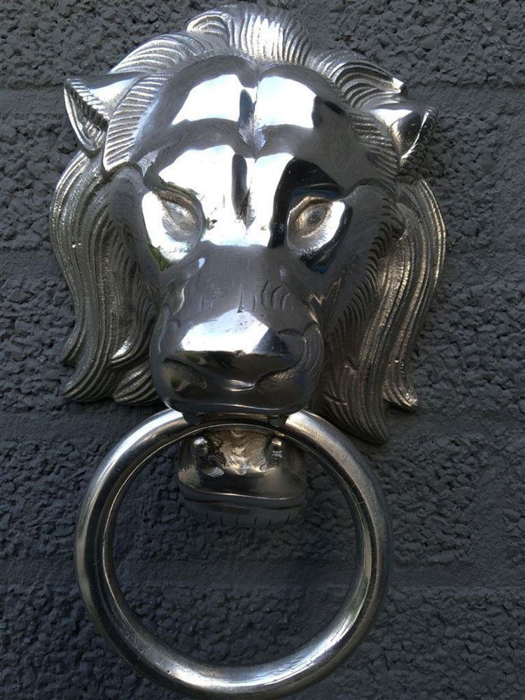 Mooie aluminium impressie volle leeuwenkop-leeuw-hoofd - Afbeelding 6