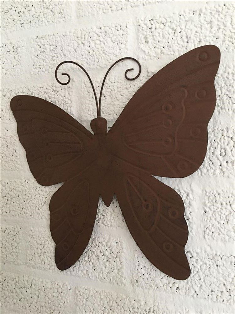Mooie metalen wandvlinder, super mooi-kleur-vlinder - Afbeelding 2
