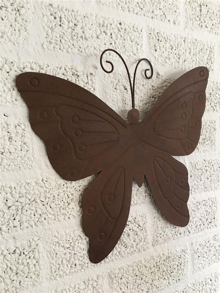 Mooie metalen wandvlinder, super mooi-kleur-vlinder - Afbeelding 3