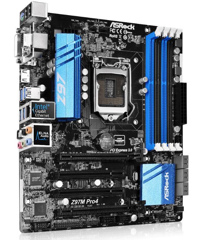 ASRock Z97M Pro4 - Socket 1150 - Micro-ATX - Afbeelding 2