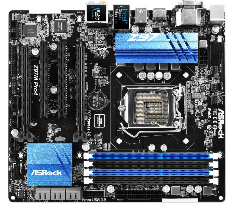 ASRock Z97M Pro4 - Socket 1150 - Micro-ATX - Afbeelding 3