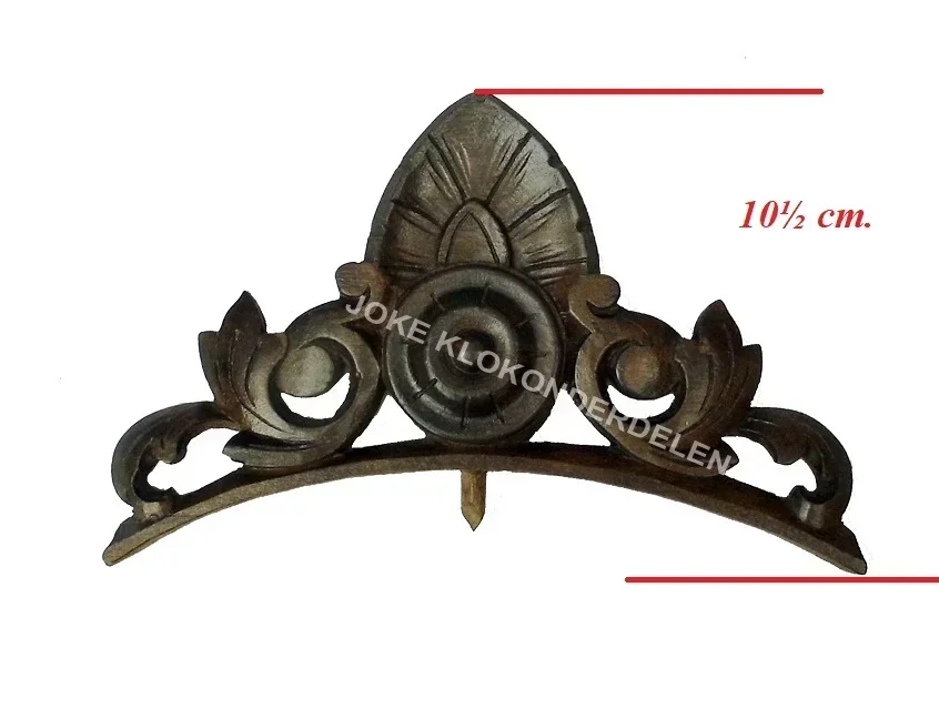 Gedeelte kuif ornament = gewicht regulateur =43252 - Afbeelding 2