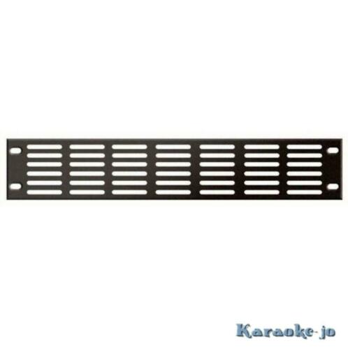 19 Inch ventilatie paneel 2 U Zwart - nr. 1