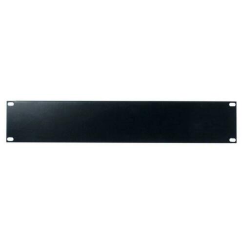 19 inch metalen blindpaneel 2 U Zwart - Afbeelding 2