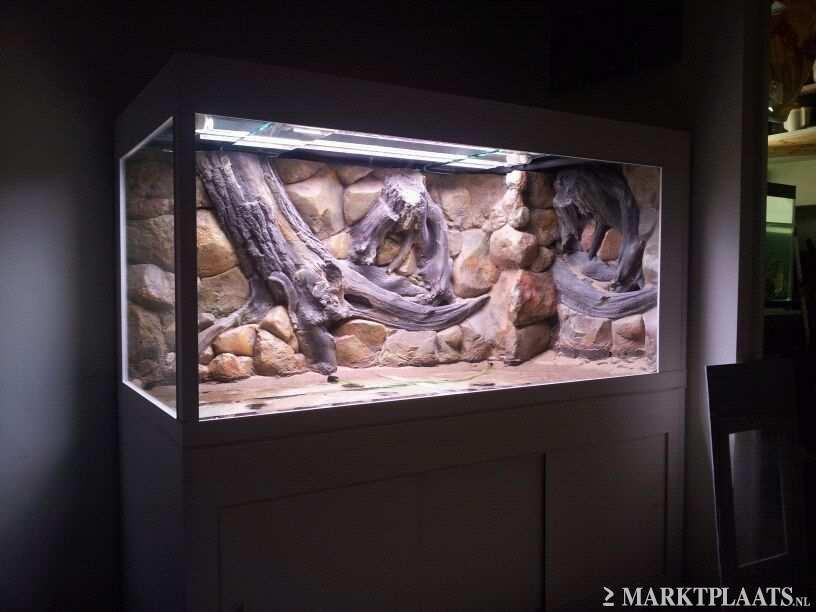 Amazone 3D aquarium-terrarium achterwand 200x60 - nr. 1