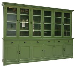 Buffetkast Mega Heesch rietgroen - groen 300 x 50/40 x 220
