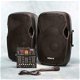 DJ-set actief 10 inch speakers en Mixer. 800Watt (Djset-6) - 0 - Thumbnail