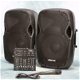 DJ-set actief 12 inch speakers en Mixer. 1200Watt (Djset-7) - 1 - Thumbnail
