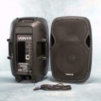 Actieve Abs kunstof speakerset 2x 15 inch 1600Watt (ap15set) - 2