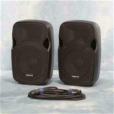 Actieve Abs kunstof speakerset 2 x 8 inch 400 Watt (ap8set)