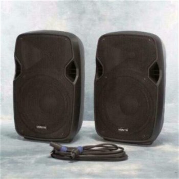 Actieve Abs kunstof speakerset 2 x 10 inch 800Watt (ap10set) - 0