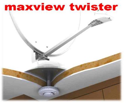 maxview twister, 65 centimeter twin schotel voor camper - 5