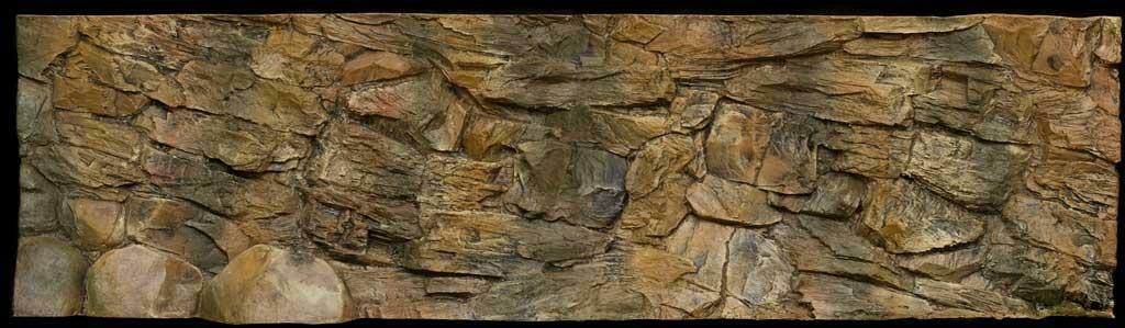 "Rock" Polyester Aquarium achterwand 200x60cm. - Afbeelding 5