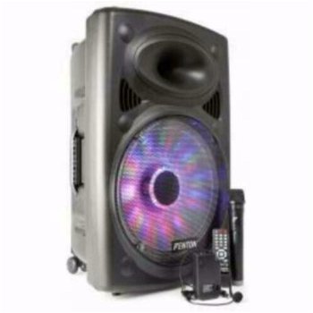 Fenton FPS15 Mobiel speaker met BT/MP3/USB/SD/VHF/LED - 0