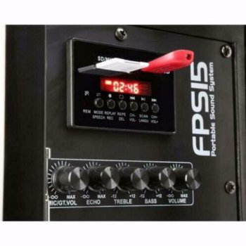 Fenton FPS15 Mobiel speaker met BT/MP3/USB/SD/VHF/LED - 6