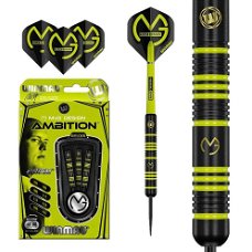 Winmau dartpijlen Michael van Gerwen Ambition black brass 22 gram