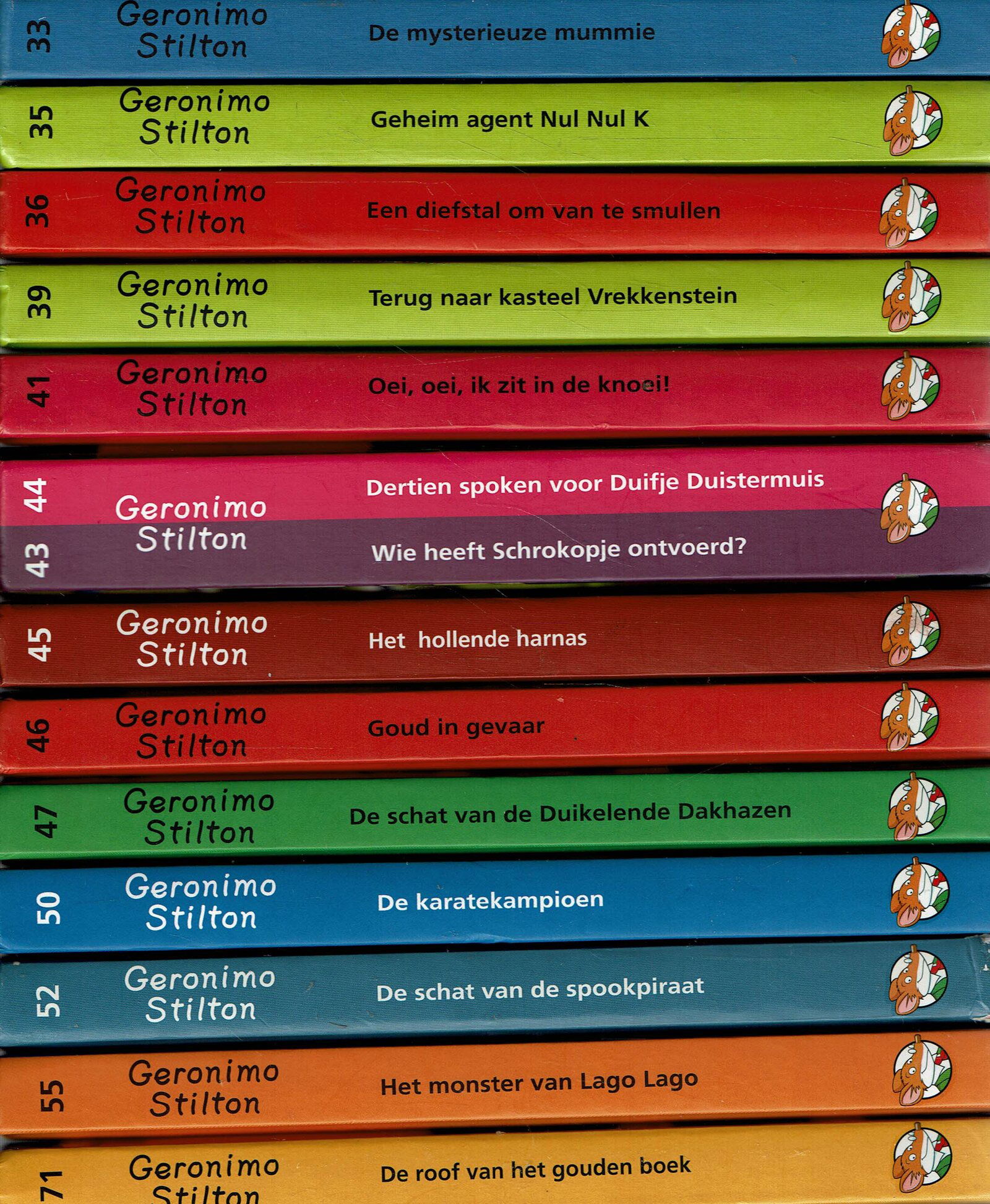 VERKOCHT 29x Geronimo Stilton boeken / hardcover diverse nrs. 1 -71 - Afbeelding 2