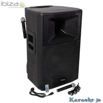 IBIZA RX18A-BT Mobiel Geluid-systeem 18 inch 1000 Watt - 0