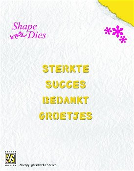 Shape Dies Dutch texts-2 SD030 - 0