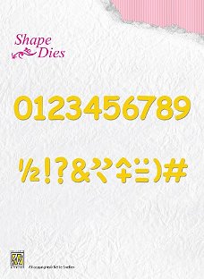 Shape Dies Numbers & punctuation marks SD038