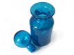 Mooie fles van blauw glas - 1 - Thumbnail