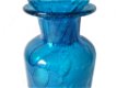 Mooie fles van blauw glas - 2 - Thumbnail