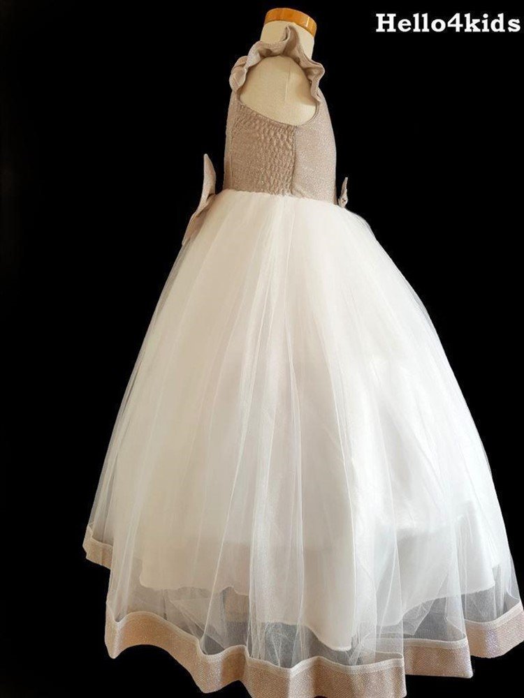 new communie jurk bruidsmeisje kleding prinsessen BlingZilver - Afbeelding 2