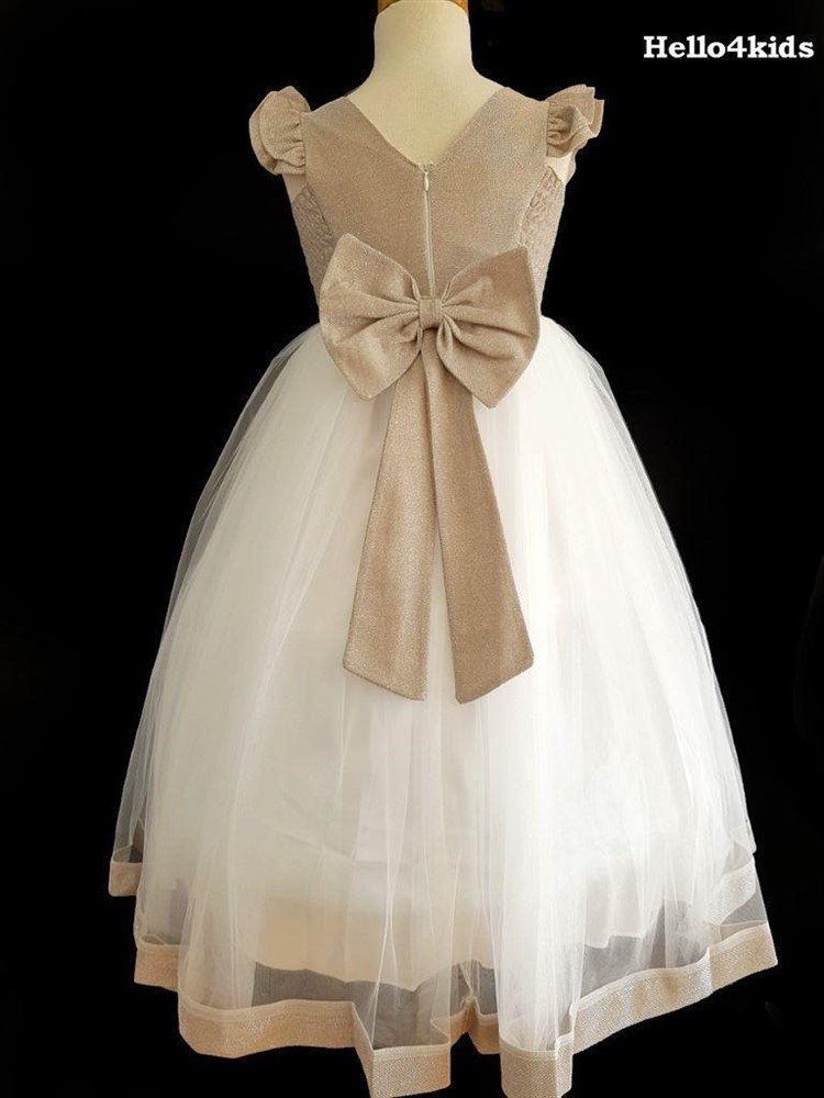 new communie jurk bruidsmeisje kleding prinsessen BlingZilver - Afbeelding 3
