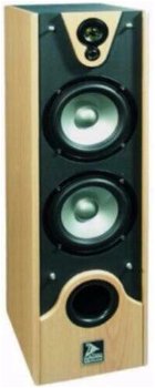 Speakers 2 x 180 Watt beuken houten kast op Spikes (017D) - 2