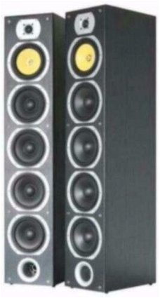 Elegant uitgevoerde 4-weg speakerset Zwart (070-B)