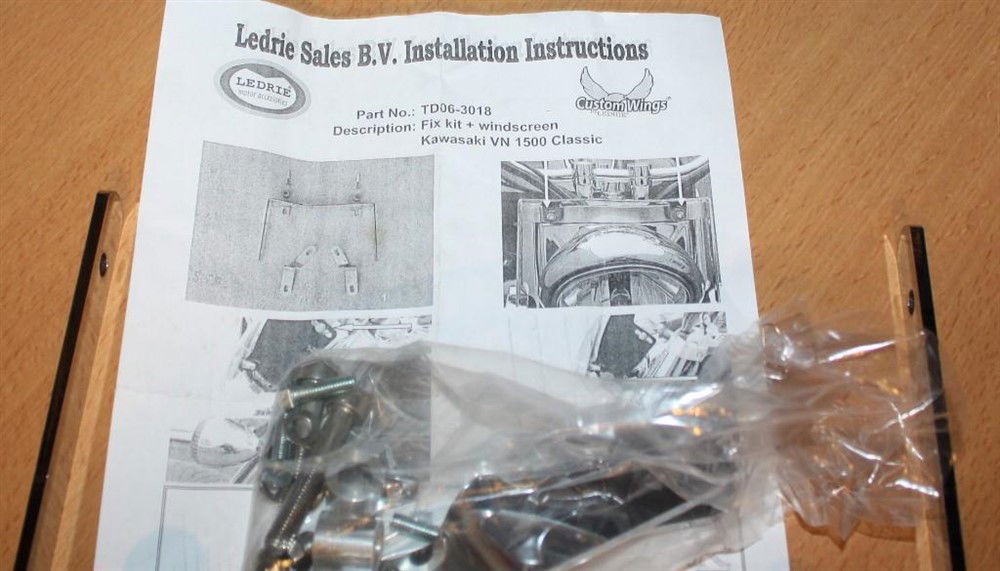 Bevestings kit windscherm Kawasaki VN1500 Classic - nr. 1