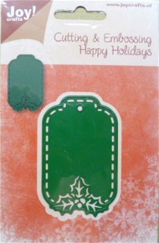 Cutting & Embossing Happy Holidays Label 6002/2017 - 1
