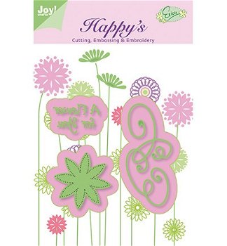 Cutting, Embossing & Embroidery Happy's A Flower for You 6002/1103 - 0