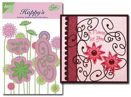 Cutting, Embossing & Embroidery Happy's A Flower for You 6002/1103 - 2