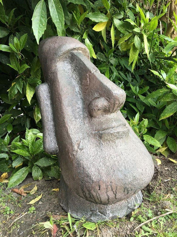 MOAI, groot polystone beeld, Paaseilanden-beeld-deco - nr. 1