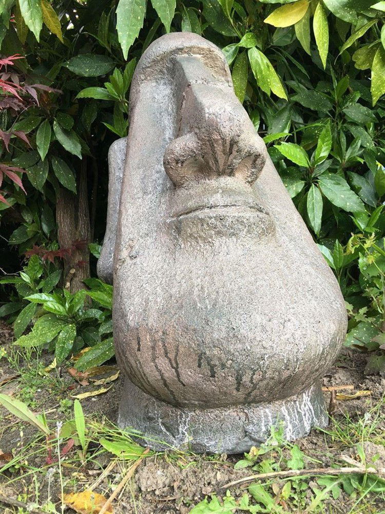 MOAI, groot polystone beeld, Paaseilanden-beeld-deco - Afbeelding 2