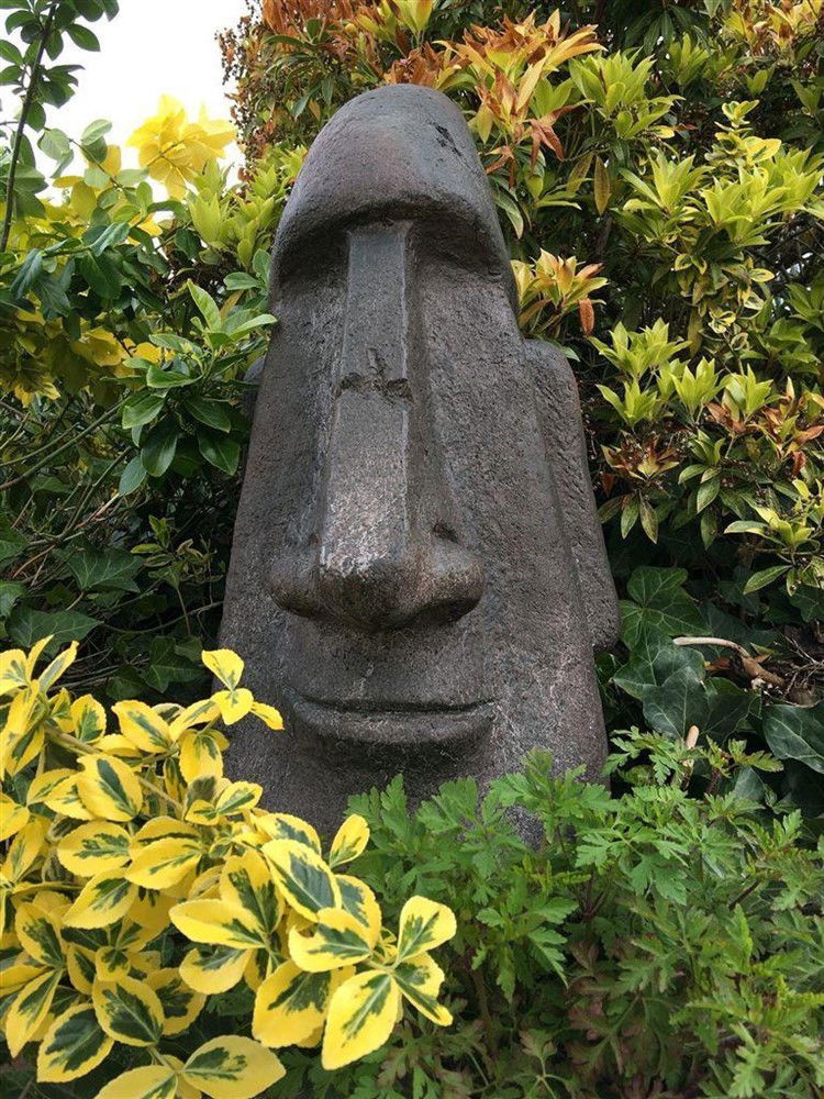 MOAI, groot polystone beeld, Paaseilanden-beeld-deco - Afbeelding 4
