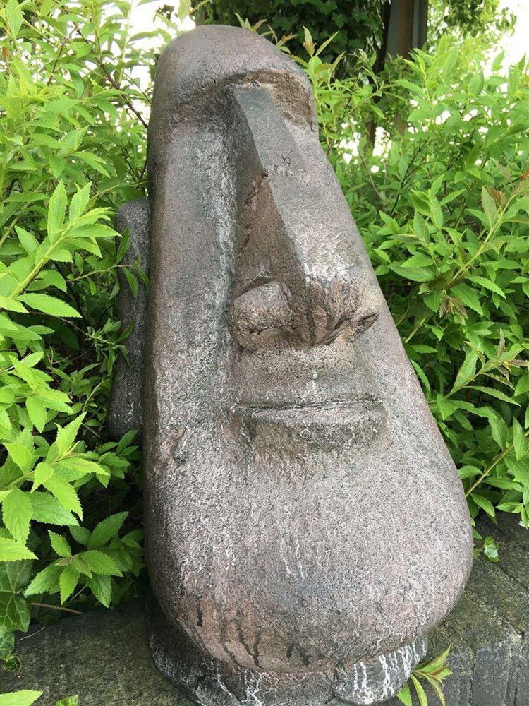 MOAI, groot polystone beeld, Paaseilanden-beeld-deco - Afbeelding 6