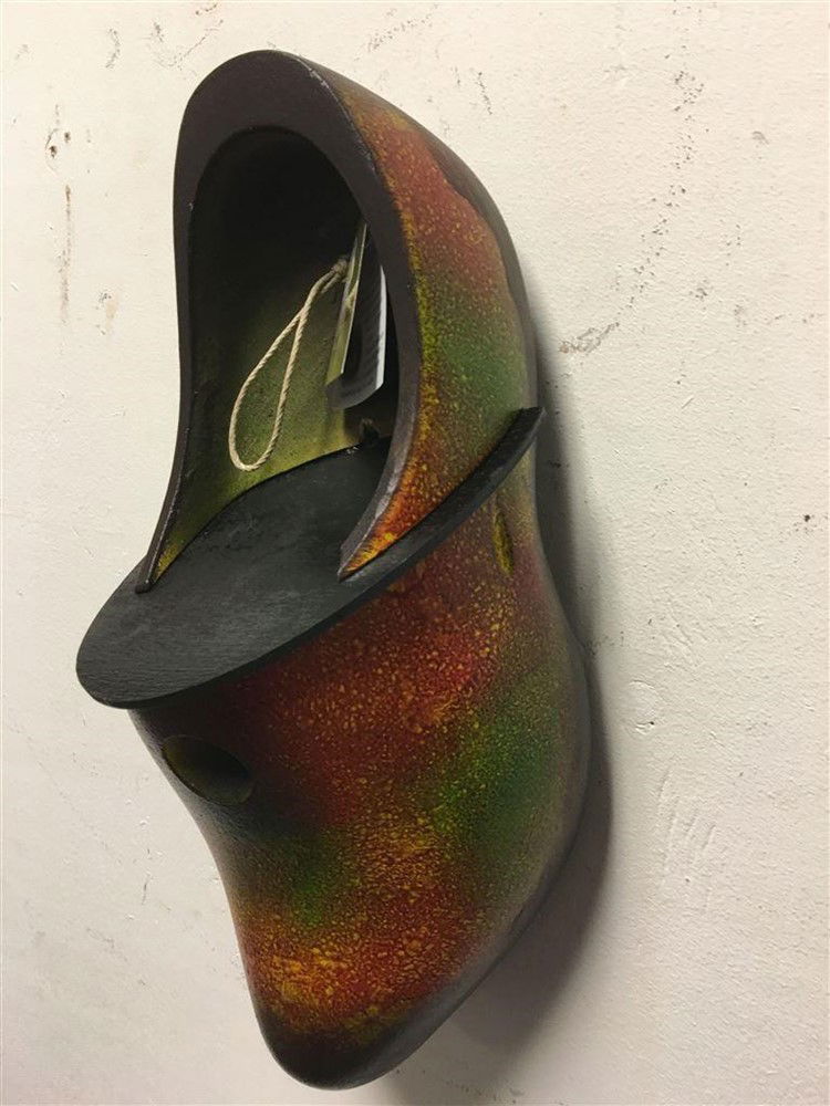 Mooie houten klomp-vogelhuisje-klomp-vogelhuis-vogel - Afbeelding 2