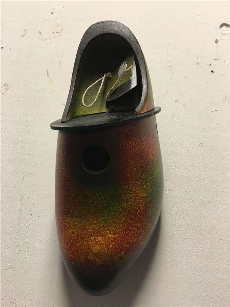 Mooie houten klomp-vogelhuisje-klomp-vogelhuis-vogel - Afbeelding 4