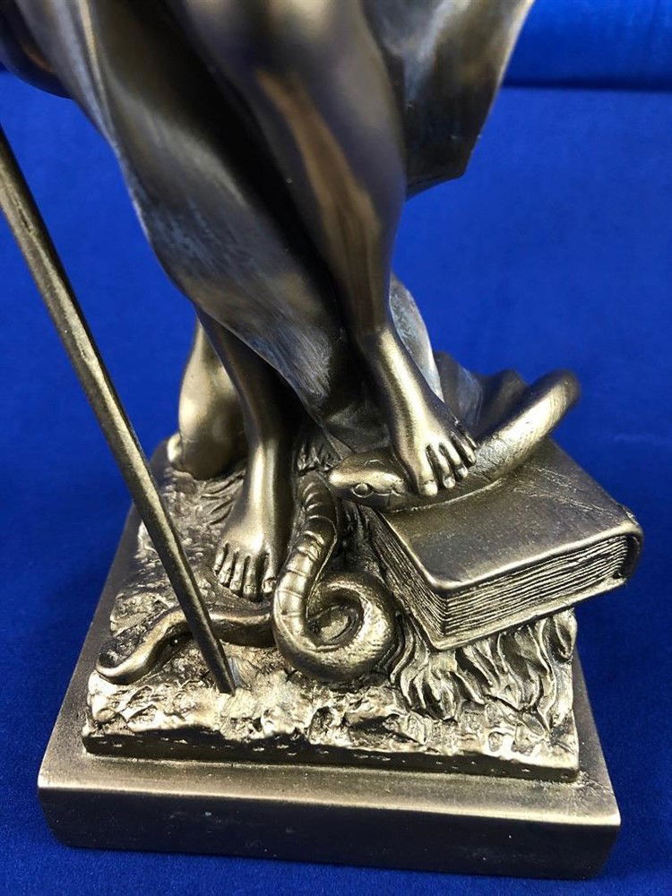 Prachtig beeld van Justitia, brons-look-justitia - beeld - Afbeelding 3