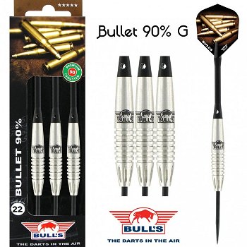Dartpijlen BULL'S Bullet B 90% tungsten 22-24 en 24 gram - 0