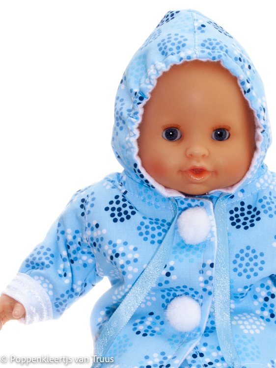Corolle 30 cm Jasje blauw/cirkels/stipjes - Afbeelding 2