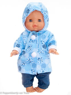 Paola Reina 34 cm Jasje blauw/cirkels/stipjes